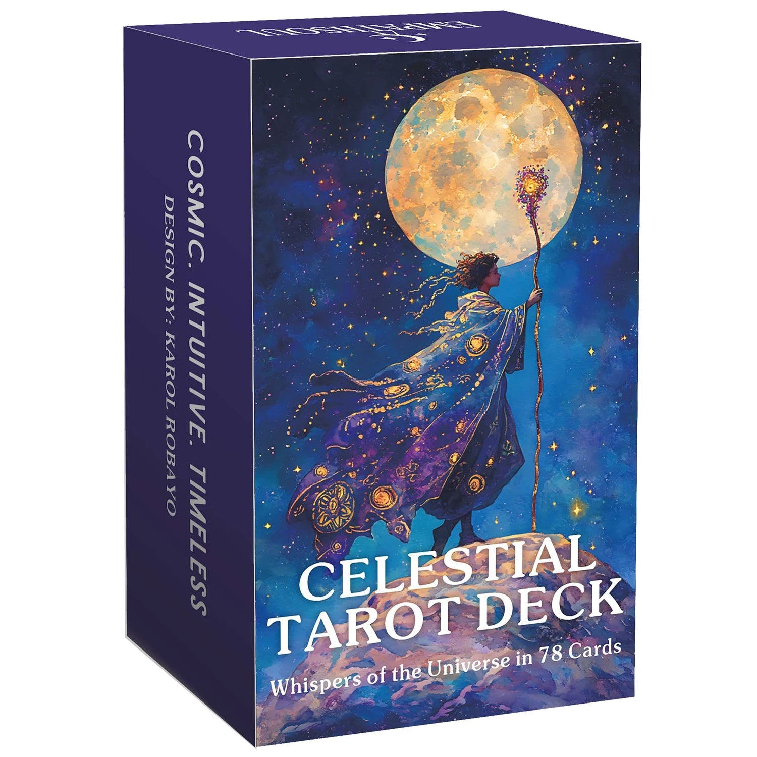 Celestial Tarot Deck, English Guidebook, Card Game, Divination and Meditation Tool, Wisdom of Traditional Tarot, 78 Cards Good Vibrations