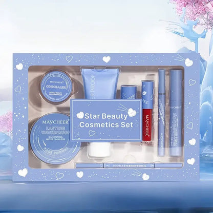 All-In-One Makeup Set,Full Makeup Kit Gift Include Concealer,Foundation,Eyeliner,Eyebrow Pen,Mascara,Lipstick Makeup for Women Good Vibrations