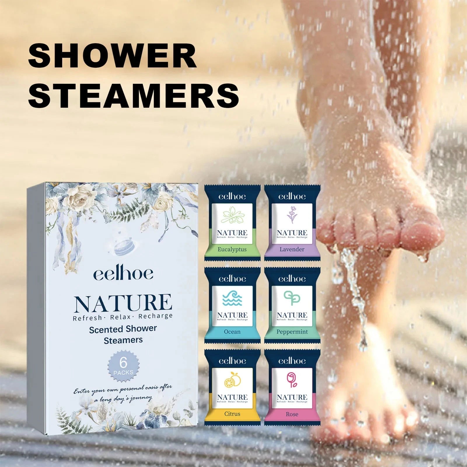 Aromatherapy Shower Steamers Natural Ingredients Refreshing Shower Bombs n Women Stress Relief And Relaxation Good Vibrations Adult Super Store