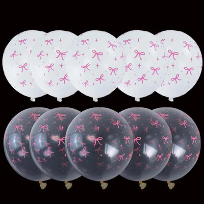 Pink Banner Happy Birthday Bow Balloon Straw Disposable Paper Plate Napkin Cup Tableware Princess Girl Birthday Party Supplies Good Vibrations