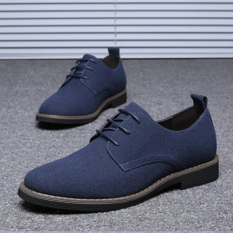 Mens Dress Shoes Legitimate Leather Shoe PU Suede Casual Men Designer Social Male Black Business Luxury Men's Wedding Summer Man Good Vibrations