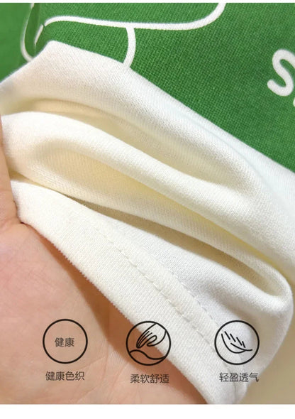 2024 New Kids Short Sleeve Suit Striped Girls Boys Set Summer Tops +short Baby Clothes Children's Wear Good Vibrations