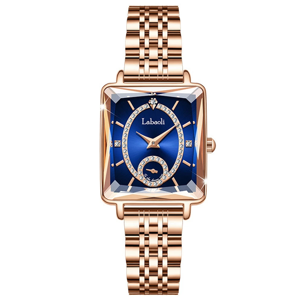Fashionable Luxury Watches For Woman Diamond Studded Dial Waterproof Steel Strip Quartz Watch reloj часы женские наручные Good Vibrations