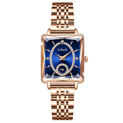 Fashionable Luxury Watches For Woman Diamond Studded Dial Waterproof Steel Strip Quartz Watch reloj часы женские наручные Good Vibrations