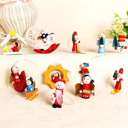 A Christmas Box Christmas Trees Hanging Santa Crafts Ornaments Family Friends Trees Charms Decorations DIY Keychain Pendants Good Vibrations