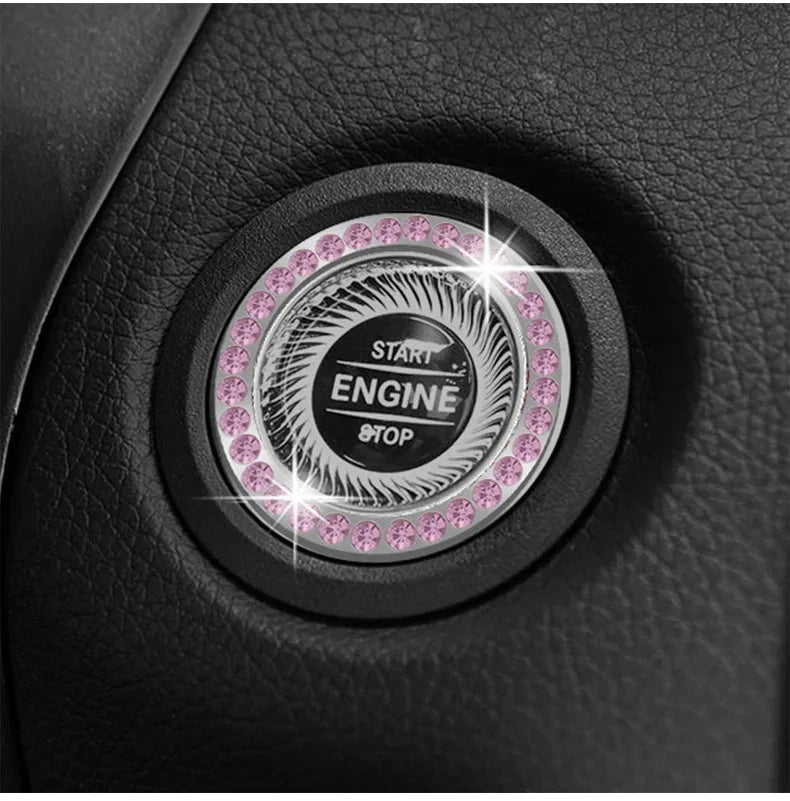 Automotive accessories embedded with pink diamonds, rhinestone interiors, essential car products - a variety of choices Good Vibrations Adult Super Store