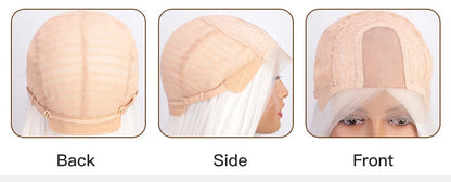 I's a wig Long Straight White Cosplay Wigs Synthetic Wigs for Women 60 613 Blonde Grey Pink Black Color for Daily Party Lolita Good Vibrations