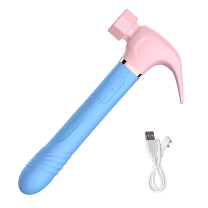 Hammer Vibrator Multifunctional Sex Machine G Spot Stimulation Telescopic Dildo Vaginal Massage Clit Sucking Female Masturbator Good Vibrations