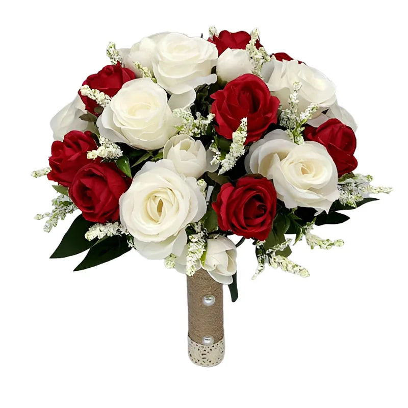 Bridal Bouquet Flowers Bridesmaid Wedding Accessories Blue Artificial Roses Bridal Bouquets Wedding Decoration Marriage Good Vibrations