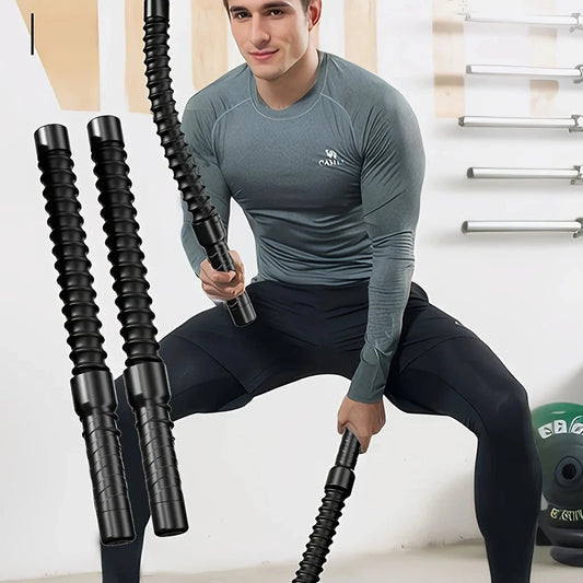 Stainless Steel Fitness Stick - Strength And Muscle Exercise Fitness Tool With Strong Rebound Inertia Suitable For Home Fitness Good Vibrations