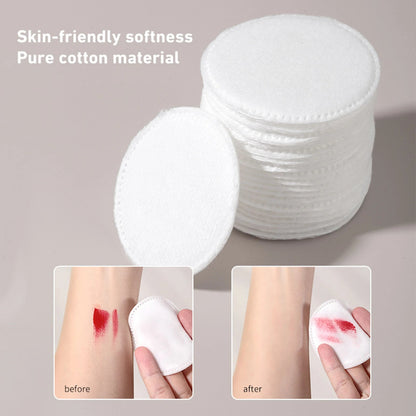 80/100/150Pcs Cotton Pads Disposable for Facial Make Up Nail Polish Remover Round Soft Face Cleansing Remover Makeup Tools Good Vibrations