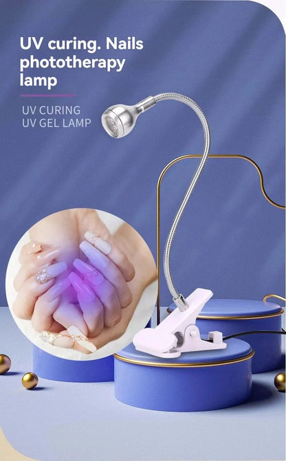 Nail Lamp LED Portable Nail Dryer With Clip Dryer Lamps NailsLamp For Gel Polish Professional Nails Art Tools Home Salon Manicur Good Vibrations