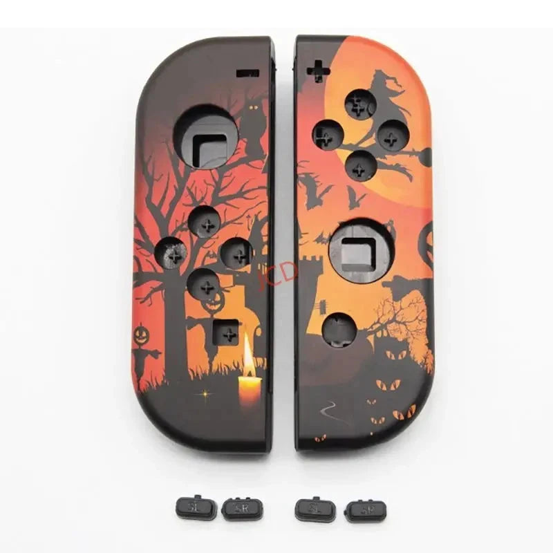 Cartoon pattern Front Back with Middle Frame Shell Housing Case Plastic Cover For Nintend Switch NS NXJoy-Con JoyCon Controller Good Vibrations