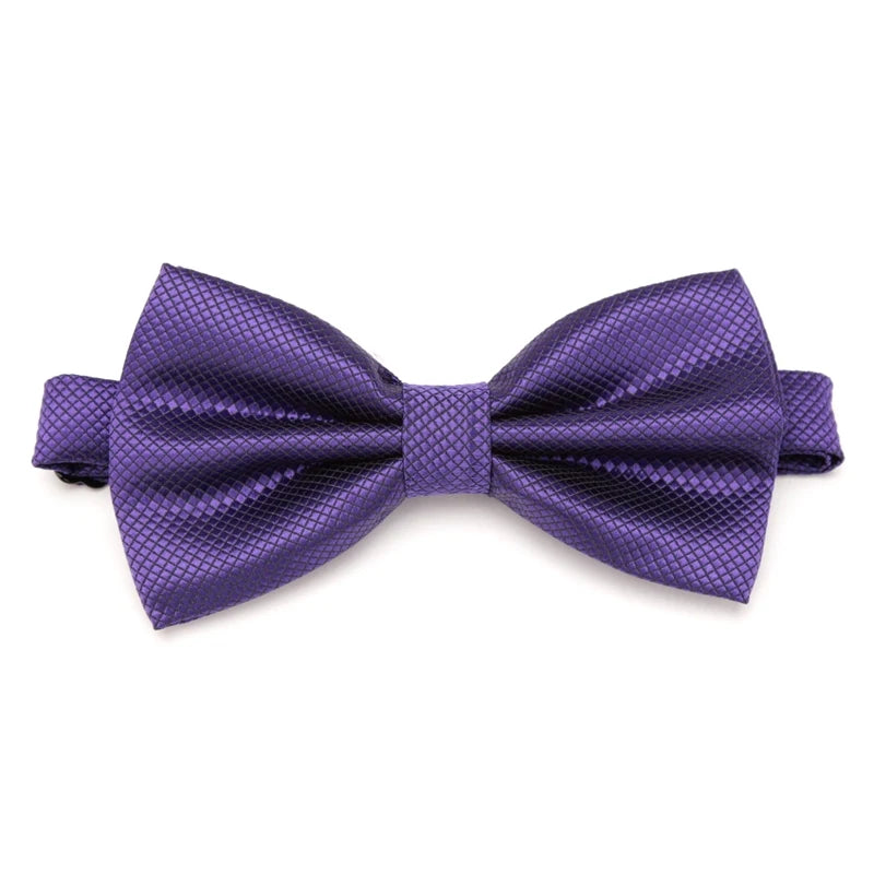 Men Bowties Solid Color Butterfly Wedding Necktie for Boys Girls Candy Bowknot Accessories Plaids Multicolor Adjust Neck Bow Tie Good Vibrations