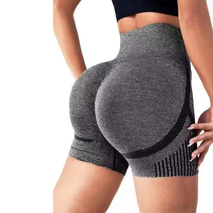 Women Yoga Shorts High Waist Workout Shorts Fitness Yoga Lift Butt Fitness Ladies Yoga Gym Running Short Pants Sportswear Good Vibrations
