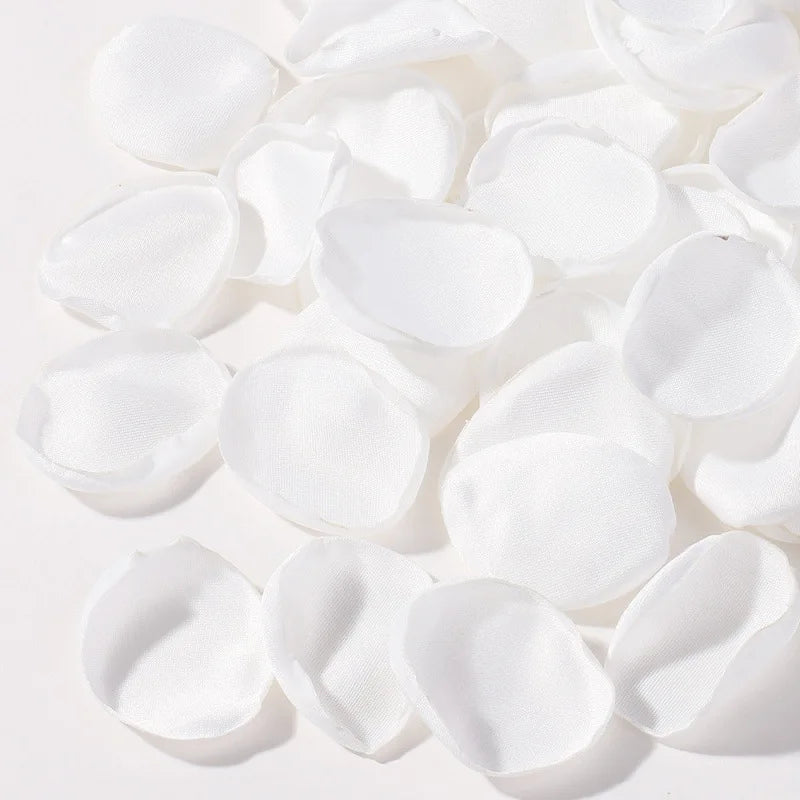 100Pcs/bag Mixed Pink Satin Rose Petals Handmade Artifical Flowers Homme Marriage Wedding Table Decor Romantic Throwing Petals Good Vibrations