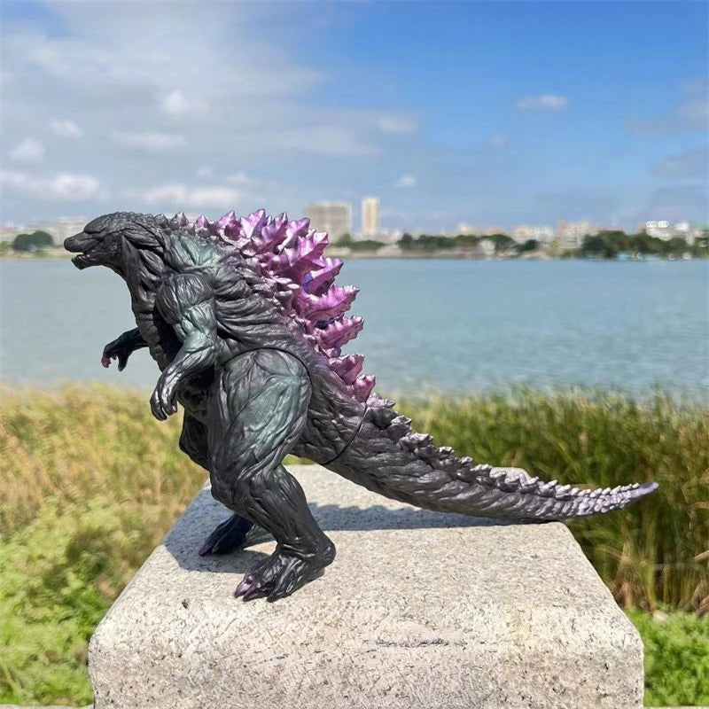 24cm Godzilla King of Monsters Runaway Mechanical Red lotus Planet Godzilla Action Figure Collection Model Toy Kid Birthday Gift Good Vibrations