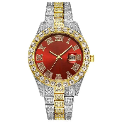 Fashion Full Iced Out Watch for Men Multiple Colors Hip Hop Mens Watch Fashion Cool Bling Diamond Luxury Mens Watches Clock Good Vibrations