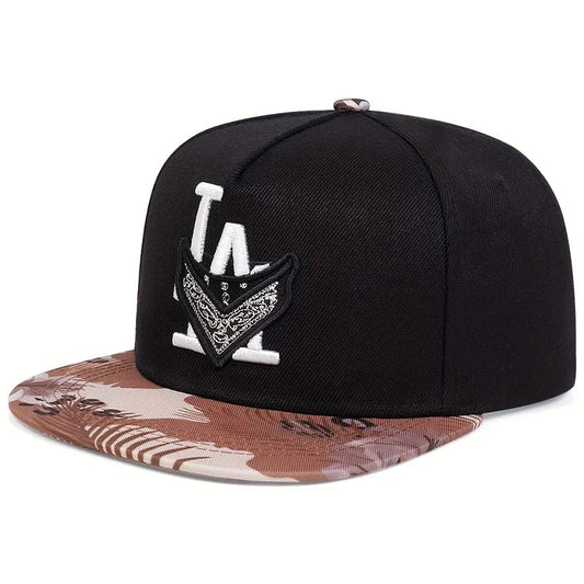 Unisex Los Angeles Embroidery Hip-hop Hats Spring Autumn Outdoor Adjustable Casual Baseball Caps Trucker Caps Sunscreen Hat Good Vibrations