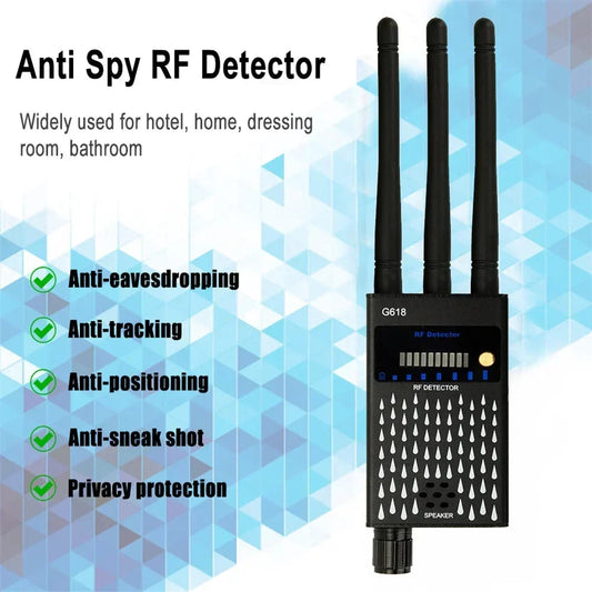 Wifi Hidden Camera RF uav Detector Audio Bug GPS Anti Spy Gadgets GSM 2G 3G 4G 5G All Signal Jammer gps Tracker Blocker Device Good Vibrations
