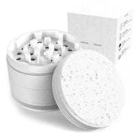 Ceramic Coating Spice Grinder White Nonstick Ceramic Coating Metal Grinder-4 Layers 63mm/2.5" Good Vibrations