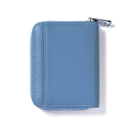 Solid Color Short Coin Purse for Women Girl RFID Coin Purse Cute Small Wallet Card Case with Zipper Good Vibrations