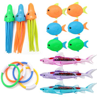 Swimming Diving Toys Children's Fish Dolphin Buoy Pool Treasure Hunt Diving Water Diamond Kids Water Game Toys Set Reusable Gift Good Vibrations