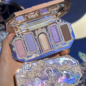 Flower Knows Moonlight Mermaid Eyeshadow Delicate Matte Glow Shimmer Chameleon Waterproof 5 Color Glitter Eye Shadow Palette Good Vibrations