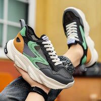 2025 Trendy Sneakers for Men Shoes Summer Outdoor Wear-Resistant Casual Sports Skateboard Shoes Fashion Breathable Shoes Good Vibrations