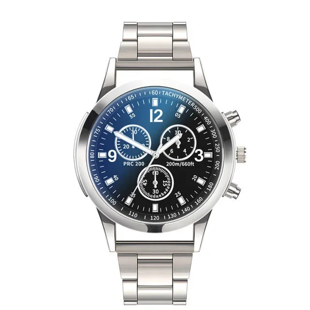 New Men Watches Luxury Band Round Watch Fashion Blu-ray Roman Watch for Man Relojes Para Hombre שעון ספורט Часы Мужские Наручные Good Vibrations