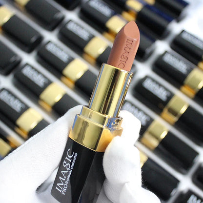 IMAGIC Lipstick Moisturizer Lips Smooth Lip Stick Long Lasting Charming Lip Lipstick Cosmetic Beauty Makeup 12 Colors Good Vibrations