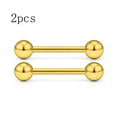 14G Tongue Rings Nipple Rings Surgical Steel Barbell Nipplering Body Piercing Jewelry for Women Men 12MM 14MM 16MM 18MM Bar Leng Good Vibrations