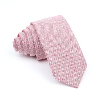 Wed Cotton Tie Solid Color Necktie For Man Woman Blue Pink Yellow Skinny Slim Ties Fashion Wedding Party Gifts Men Accessories Good Vibrations