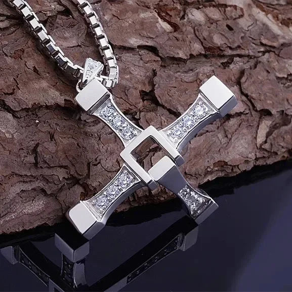 Cross Necklace For Men Fast and Furious 7 hard gas actor Dominic Toretto JN5655 Good Vibrations