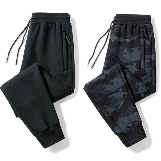2023 Autumn/Winter New Camouflage Bunched Feet Casual Pants Men's Sweatpants Plus Size Small Feet Pants For Fat Men Good Vibrations
