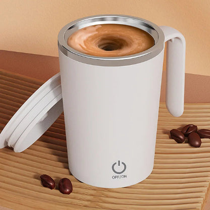 400ml Automatic Stirring Cup Mug Rechargeable Portable Coffee Electric Stirring Stainless Steel Rotating Magnetic Drinking Tools Good Vibrations Adult Super Store