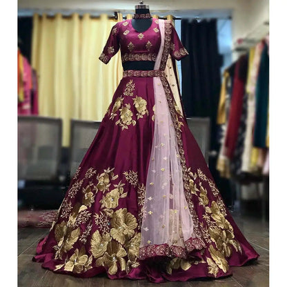 Beautiful Wedding Party Wear Lehenga Choli with Dupatta Elegant Wedding Dresses Good Vibrations