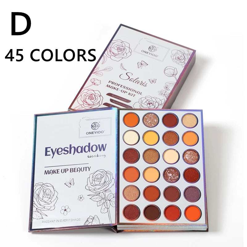 15 to 46 Colors Eyeshadow Palette Colorful Shimmer Eye Shadow Palettes Makeup for Face Eyes Gift for Girl Beginner Good Vibrations