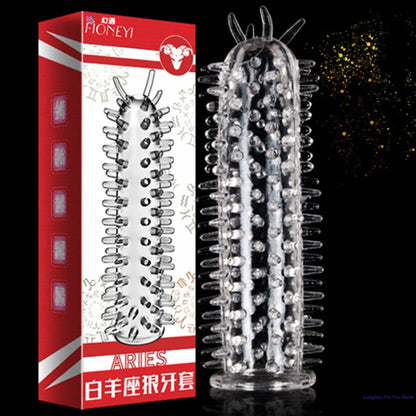 Particles Condoms Reusable Sex Toys High Sensitivity Sleeves