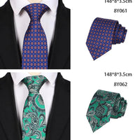 Original Ties for Men Silk Tie Luxury Tie Set Elegant Men's Neckties Wedding Boyfriend Ties for Men 9 Cm LD03 Good Vibrations