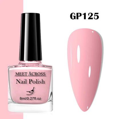 48 Colors Nail Polish Quick Dry No-bake Lasting Water-based Tearable Manicure Not Easy To Fade Semi-permanent Varnish Nail Art Good Vibrations