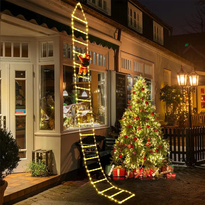 3M Santa Claus Climbing Ladder Outdoor Christmas Decoration Home Garden Cristmas Tree Ornement New Year Gift Xmas Tree Decor Good Vibrations