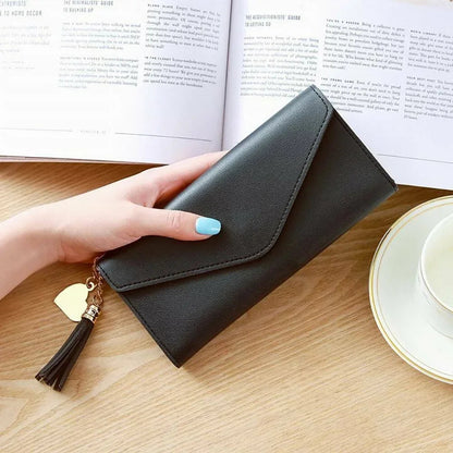 Wallet Black Small Leather Coin Purse Rfid Blocking Wallet Rose Gold Pattern Mini Purse with ID Window for Women Good Vibrations