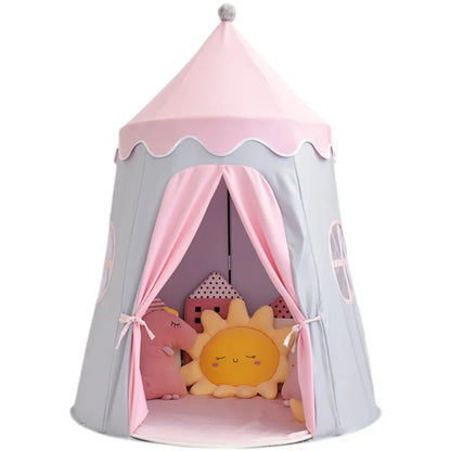 Large Teepee Tent for Kids Folding Toy Tent Children Play House Princess Castle Children Outdoor Gifts Toys Tent Castle Good Vibrations