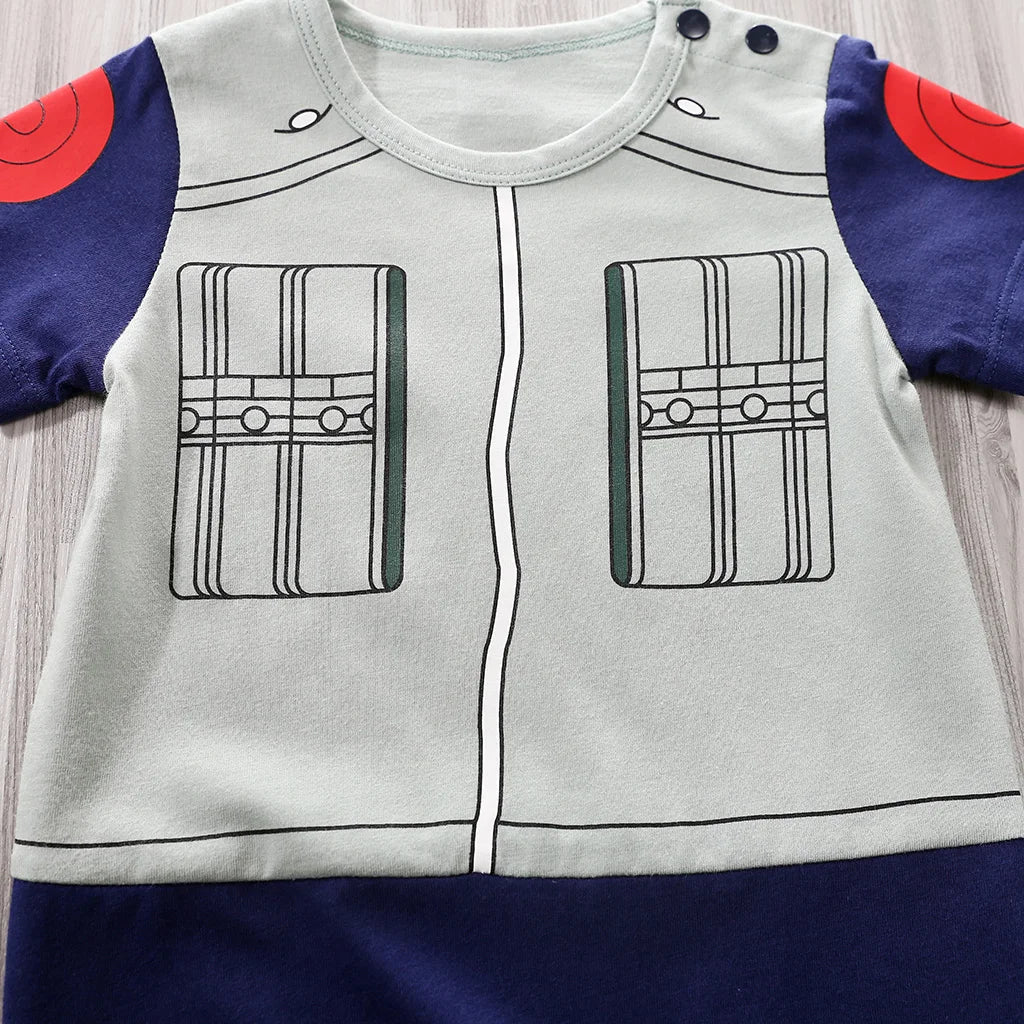 Newborn Clothing Handsome Anime Role Play Cotton Comfortable Soft Boys And Girls 0-18 Summer Short Sleeved Baby Jumpsuit Good Vibrations
