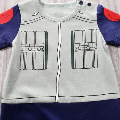 Newborn Clothing Handsome Anime Role Play Cotton Comfortable Soft Boys And Girls 0-18 Summer Short Sleeved Baby Jumpsuit Good Vibrations