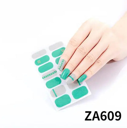 Nail Stickers DIY Decals For Nail Art Wraps Women Beauty Full Cover Nail Manicures Decorations Uñas Postizas Press On Nails Good Vibrations
