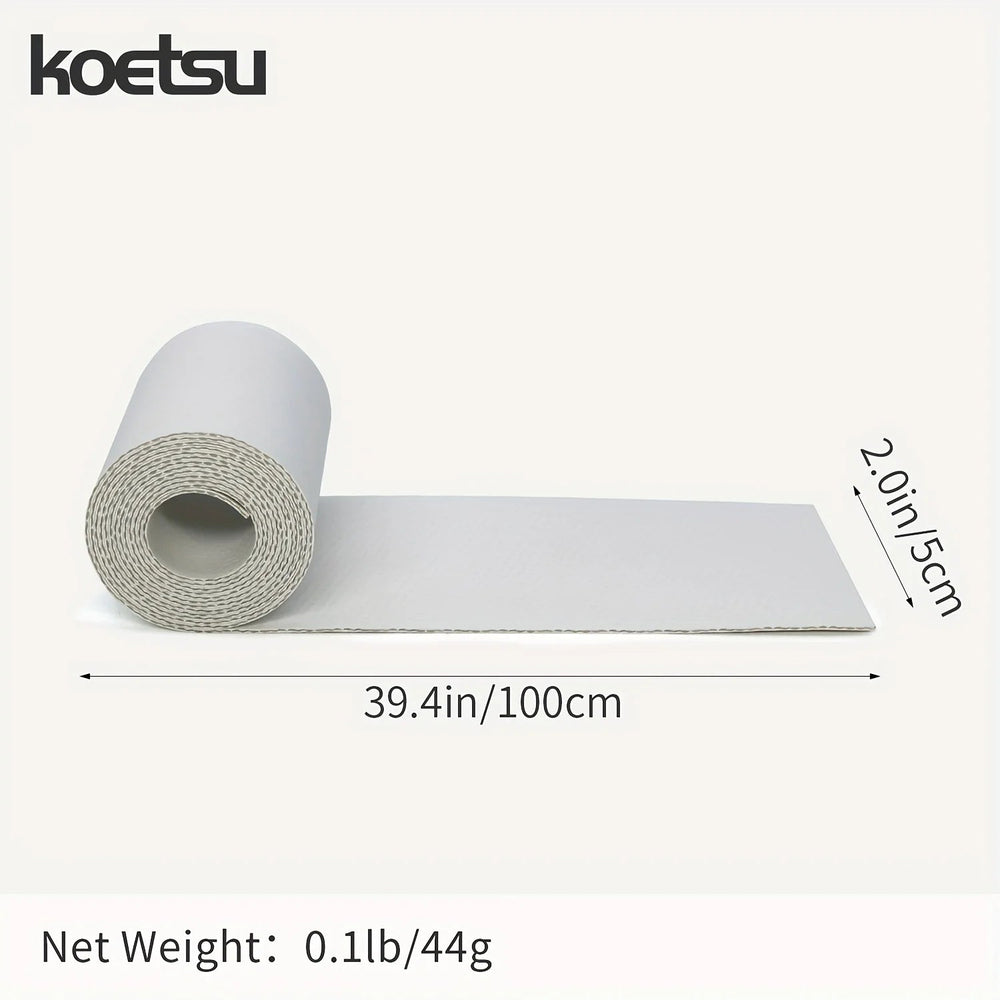 KOETSU Double-Sided PVC Middle Net 0.7mm 2" x 3.94" Kayak Repair Patch, Paddle Board Dinghy and Inflatable Boat Repair Patch Good Vibrations