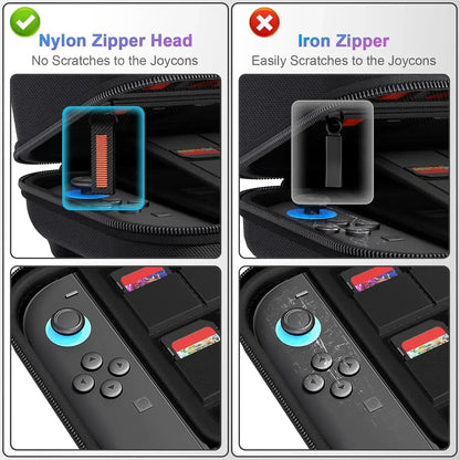 Portable EVA Hard Shell Protective Case For Switch 2 Shockproof Waterproof Accessories Storage Bag With Game Card Slot Good Vibrations