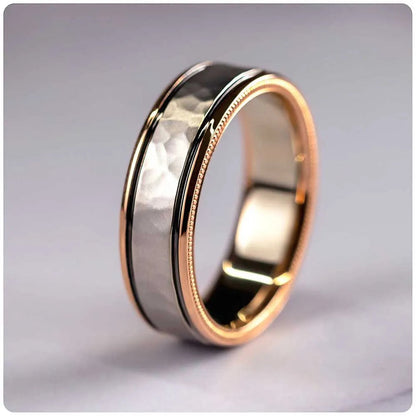 Charm Couple Rings Men Stainless Steel  Rhinestones Zircon Women Wedding Band  Set Valentine Day Jewelry Good Vibrations